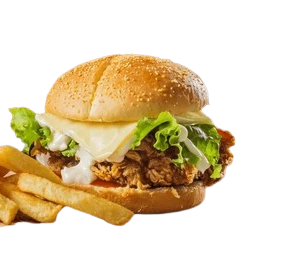 Chicken Zinger Burger with Fries